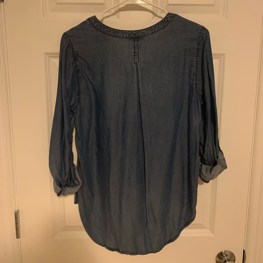 Bass Jean long sleeve shirt with button sleeves